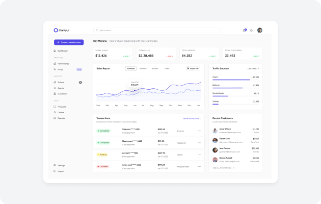 Dashboard Page Components