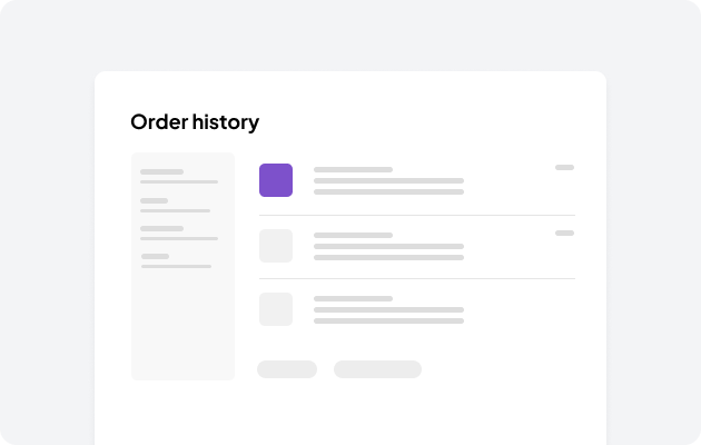 Order details Components