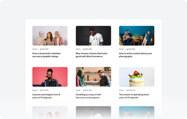 Blog Grid components