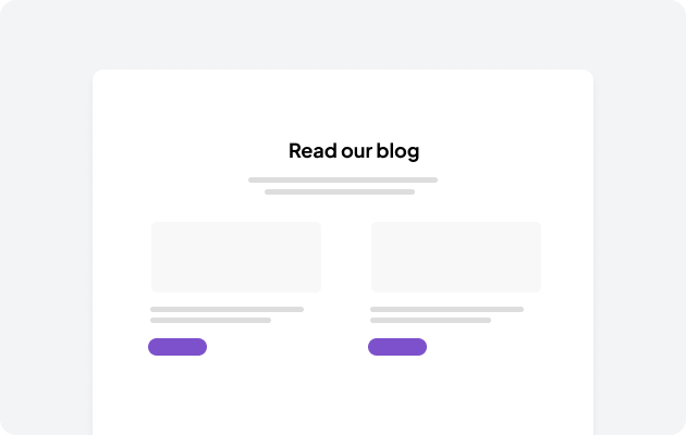 Blog items components