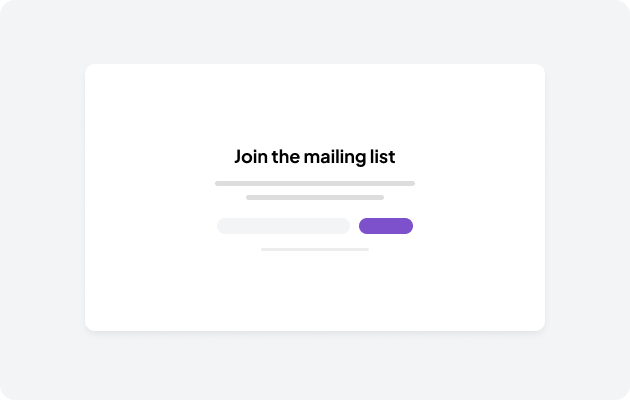 Call To Action components