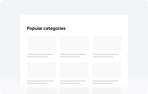 Categories components