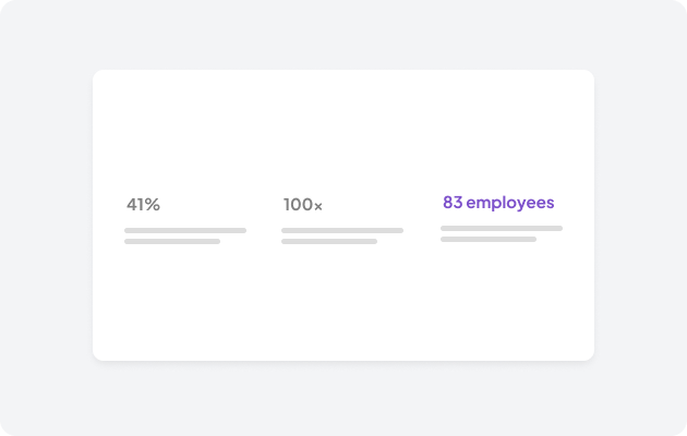 Data Stats components