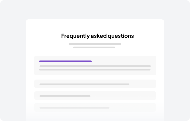FAQ components