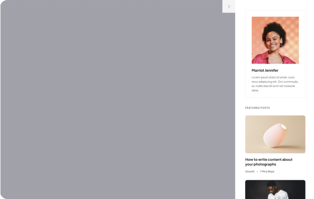 Home sidebar components