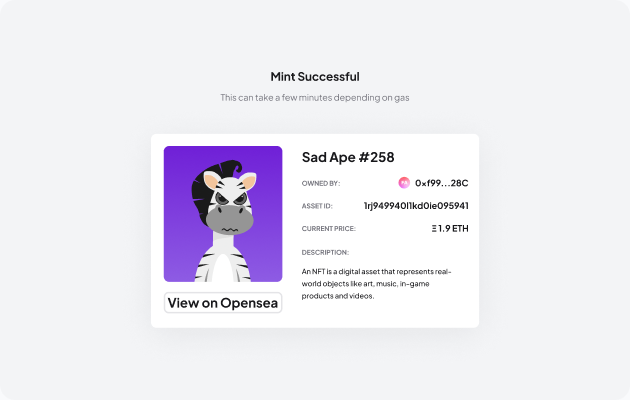 Mint success components