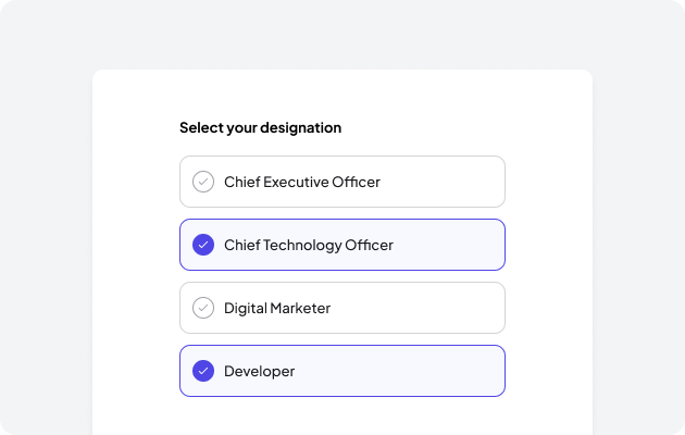 Select Box components