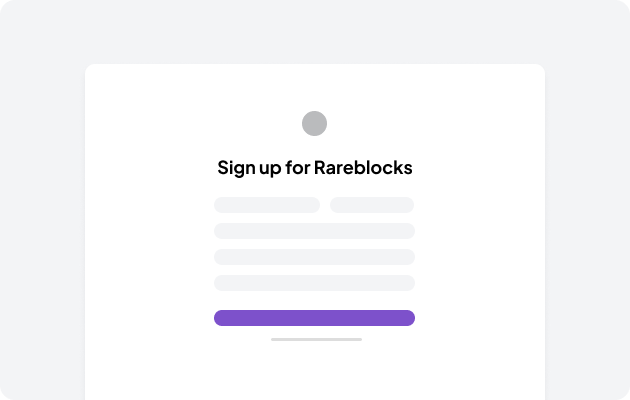 Signup components