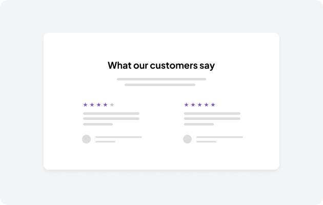Testimonial components